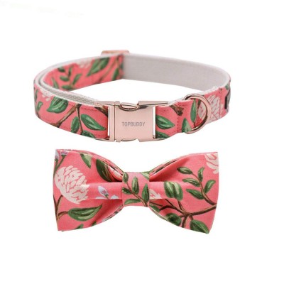 Adjustable Dog Collars with Bow Tie for  Small Medium and  Large Dog