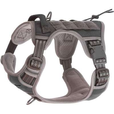 TOPBUDDY Durable Fabric Pet Working Tactical Vest Dog Harness